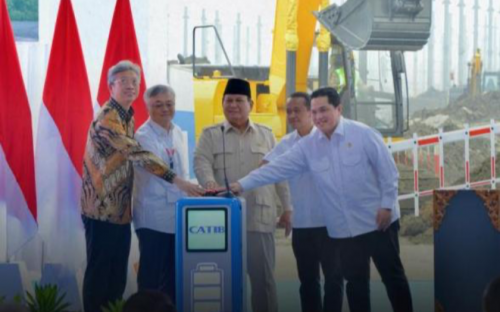 Indonesia Cetak Sejarah Baru, Prabowo Resmikan Kawasan Raksasa Industri Baterai Karawang