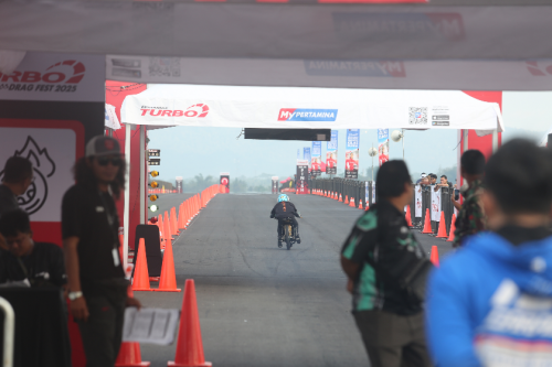 Pertamax Turbo Drag Fest 2025 Meriah, 436 Starter Motor Adu Kebut Raih Podium Utama