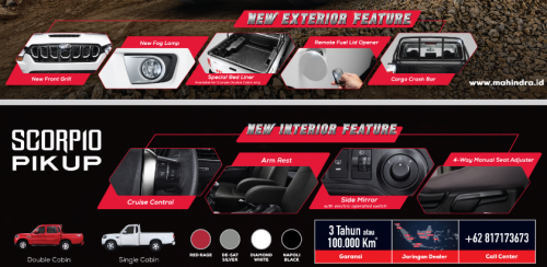 Bedah Spesifikasi Pick-up Mahindra Scorpio, Mobil Pekerja Keras Pilihan Pemerintah Indonesia