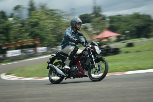 Uji Suzuki Satria Pro di Sirkuit Sentul Kecil, Jajal Fitur SCAS