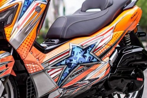 Nmax Turbo Berbalut Livery Helm DiSalvo, Kentau Aura Balap