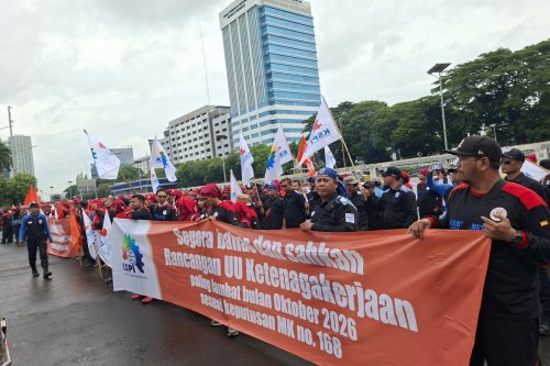 Ada Demo Buruh Hari Ini di Gedung DPR, Simak Jalur Alternatif
