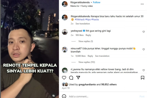 Pria Ini Ujicoba Tempel Remot Mobil ke Kepala, Ini Hasilnya