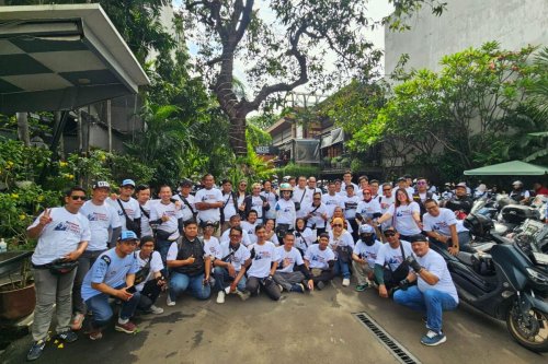 Ratusan Komunitas Motor Matik Ramaikan Gathering Akhir Tahun di Jakarta