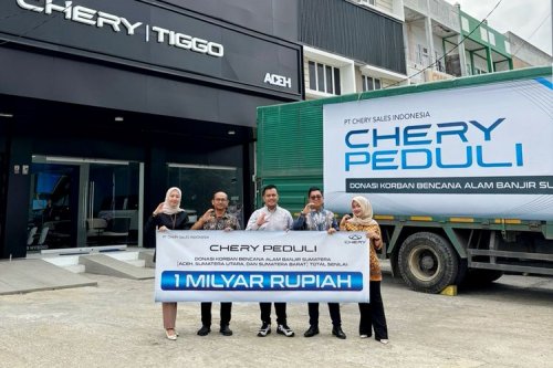 Chery Salurkan Bantuan Rp 1 Miliar ke Tiga Provinsi