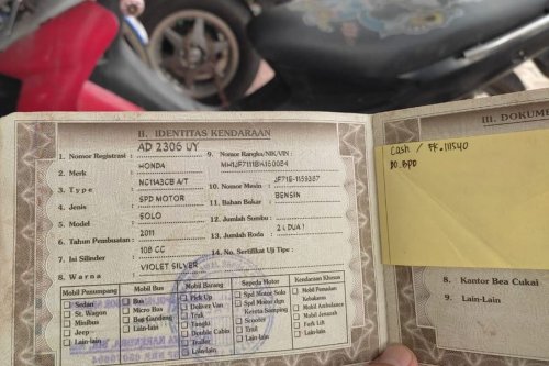 BPKB dan STNK Palsu Banyak Beredar, Jangan Tergiur Motor Bekas Murah