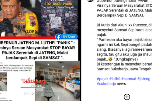 Benarkah Gerakan Stop Bayar Pajak Bikin Samsat di Jateng Sepi?