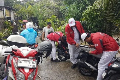 Banjir di Bali, Bengkel Resmi Motor Honda Kasih Servis dan Oli Gratis