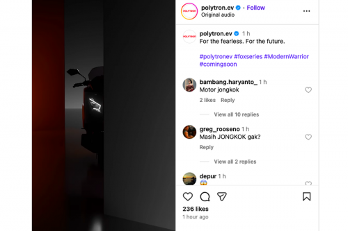 Polytron Sebar Teaser Motor Listrik baru, Fox 350?