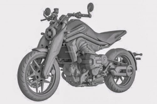 Motor Naked Benda dengan Mesin Boxer 250cc, Bocoran Paten Terungkap