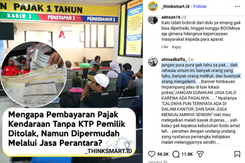 Bayar PKB Tanpa KTP Ditolak, tapi Kenapa Lewat Calo Bisa?