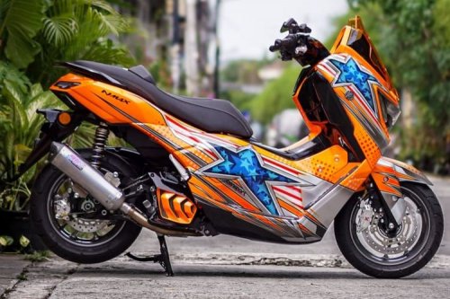 Nmax Turbo Berbalut Livery Helm DiSalvo, Kentau Aura Balap