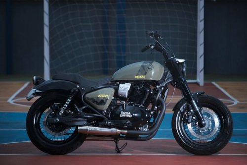Royal Enfield Shotgun 650 Club Style Racikan Frontwheel Motors