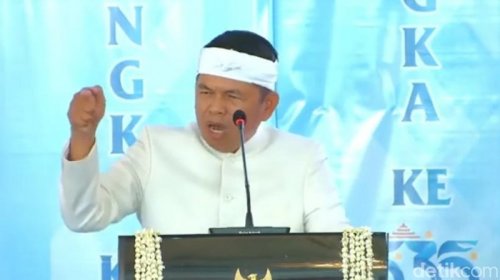 Tak Pakai Helm saat Dibonceng Patwal, Segini Denda yang Harus Dibayar Dedi Mulyadi