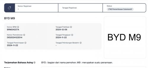 Lebih Murah dari Denza D9, Ini MPV Mewah M9 yang Didaftarkan BYD di Indonesia