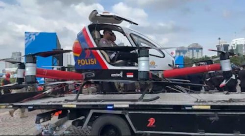 Taksi Terbang EHang Saat Jadi Armada Patroli Polri