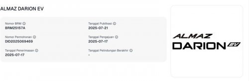 Ada EV dan PHEV, Inikah Wuling Almaz Darion yang Didaftarkan di Indonesia?