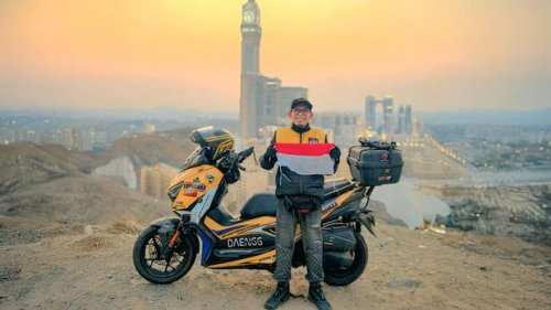 Cerita Bikers Makassar 'Daeng' Touring ke Mekah Pakai Yamaha Xmax