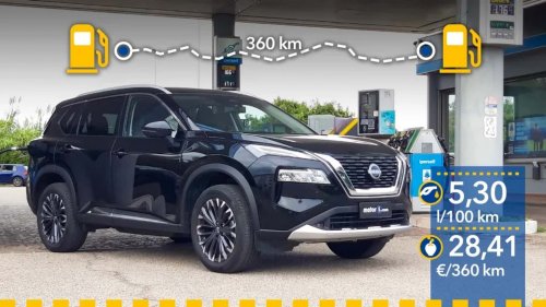 Prueba de consumo real del Nissan X-Trail mild hybrid (2025)