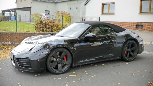Porsche 911 Turbo Touring Cabrio (2026) als Erlkönig erwischt