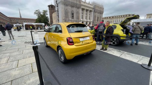 El nuevo Fiat 500 Hybrid se deja ver en el Salón de Turín 2025