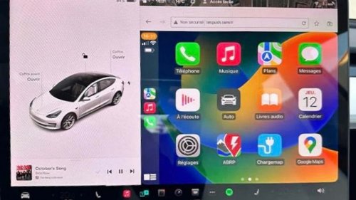 Tesla est sur le point d'introduire Apple CarPlay dans ses voitures
