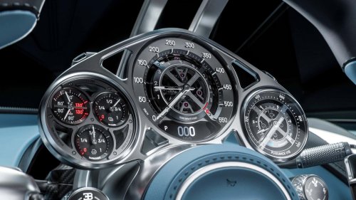 La Bugatti Tourbillon sublime l'instrumentation analogique