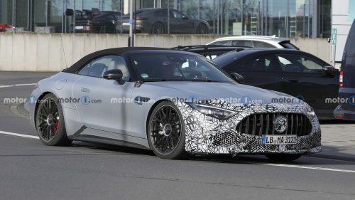 Mercedes-AMG SL Facelift (2026) als Erlkönig erwischt