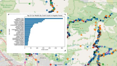 This Map Details Every Crash On Angeles Crest Highway