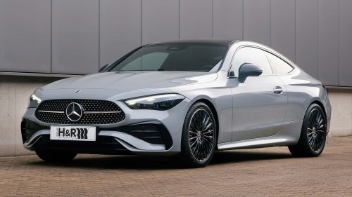 Der Mercedes CLE 300 e Plug-in-Hybrid mit H&R-Tieferlegungsfedern