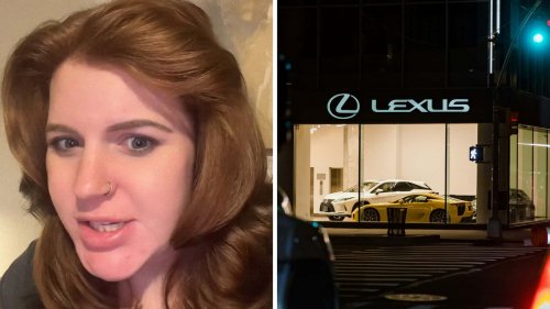 ‘We Accept Trades': Woman’s Hyundai Santa Fe Tire Smashes a Lexus Dealership Window. Then a Salesman Steps In