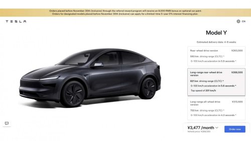 Tesla presenta el Model Y con 821 km de autonomía (en China)