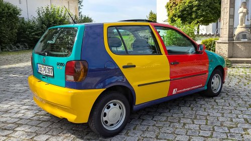 VW Polo Harlekin (1995) im Fahrbericht: Bunte Republik Deutschland
