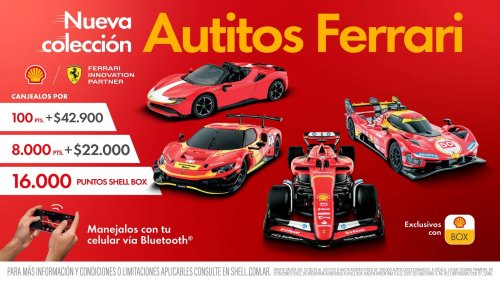 Lanzamiento: Nueva Colección Autitos Ferrari (Shell Box)