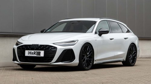 Der Audi A6 Avant 2.0 TDI Quattro mit H&amp;R Tieferlegungsfedern