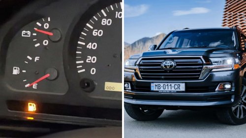 'I Don’t Think That’ll Be an Issue': Toyota Driver’s Low Fuel Light Comes On. There’s No Gas Station In Sight. Why’s He So Chill?