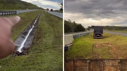 Rig Loses Control, Heads For a Wall. The Driver Will Never Forget What Happens Next: 'It Saved His Life'