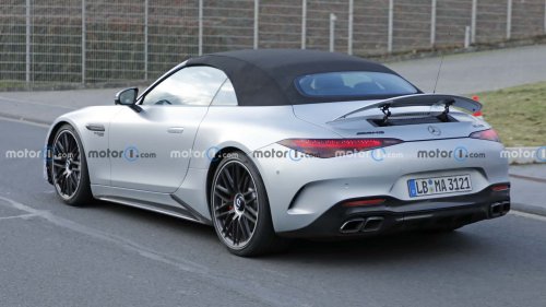 Mercedes-AMG SL Facelift (2026) als Erlkönig erwischt