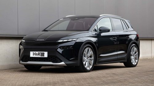 Der macht elektrisch: Skoda Elroq mit H&R-Tieferlegungsfedern
