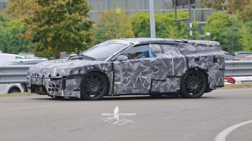 El primer Ferrari eléctrico se oculta asemejándose al Breadvan