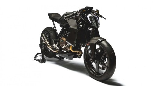 Esta Husqvarna custom, vendida en subasta, era de Charles Leclerc