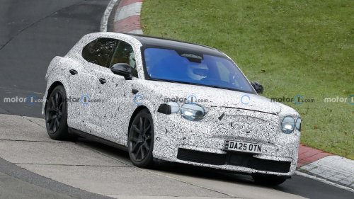 Das erste Elektroauto von Bentley zeigt sich als Erlkönig