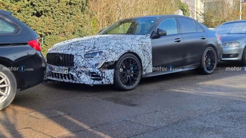 Spied: New Mercedes-AMG C53 Hides Its Six-Cylinder Engine 