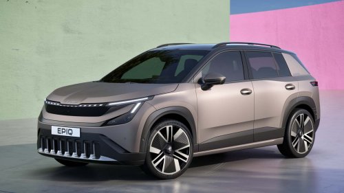 Skoda Epiq : premières images officielles en camouflage aux couleurs vives