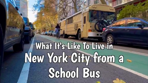 Un bus scolaire américain transformé en maison