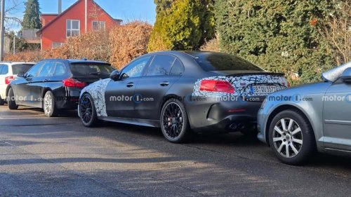 Spied: New Mercedes-AMG C53 Hides Its Six-Cylinder Engine 