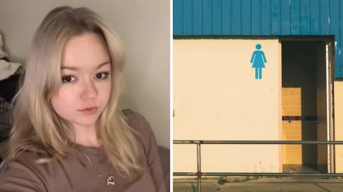 Woman Goes Into Gas Station Bathroom. Then She Gives The Mirror A Closer Look