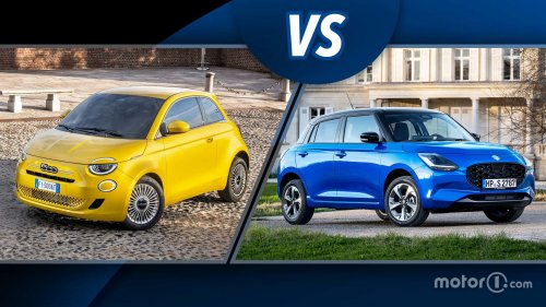 Fiat 500 Hybrid vs Suzuki Swift, comparaison entre hybrides urbaines