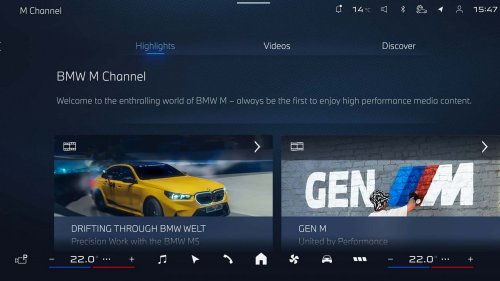 BMW M présente de nouvelles applications de conduite et de divertissement