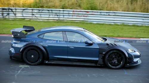 Nürburgring-Rekord im Visier: Sehen wir hier einen Porsche Taycan GT4 RS?